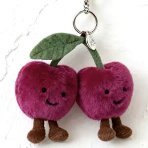 Cute Cherries Inspired Bag Pendant, Charm, Keychain Decoration Toy - Plush